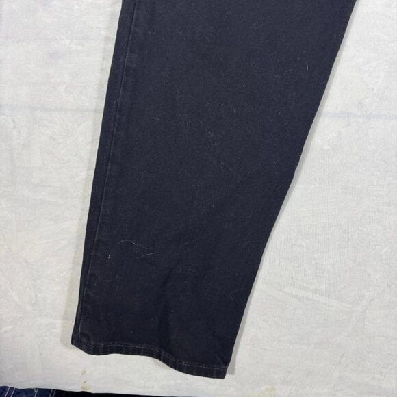 Levi's Strauss Straight Leg Jeans Mens Black Denim Five Pockets Classic Comfort - Picture 12 of 15